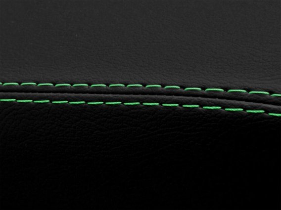 1997-2004 Corvette C5 Center Console Armrest Leather Synthetic Cover - Green Stitch