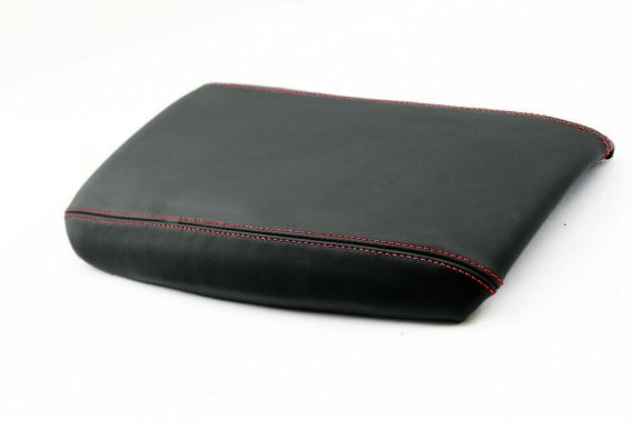 1997-2004 Corvette C5 Center Console Armrest Leather Synthetic Cover - Red Stitch
