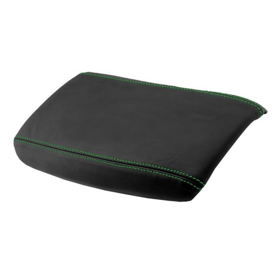 1997-2004 Corvette C5 Center Console Armrest Leather Synthetic Cover - Green Stitch