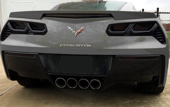 SHARK GREY C7 TAILLIGHT BLACKOUTS C7-8000