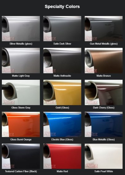 2010-2015 Camaro Side Gill Insert Kit Vinyl Choices