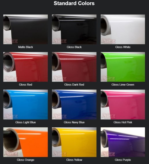 2016-2018 Camaro Stripes Kit Vinyl Choices