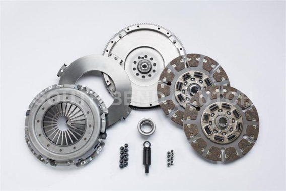 1999-2003 Ford F-250/F-350/F-450/F-550 South Bend Clutch Stage 4 Street Dual Disc Clutch Kit 650H...