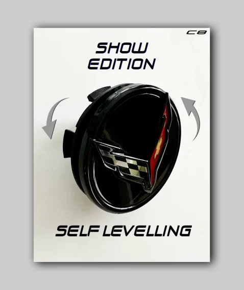 2020+ C8 Corvette Floating Center Caps (Set of 4) - Show Edition