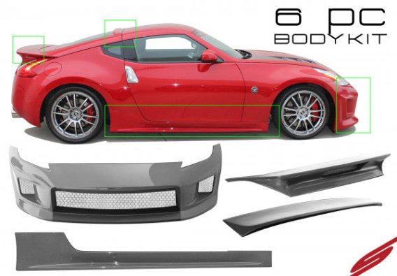 2009-2020 Nissan 370Z [Z34] 6-Piece Body Kit - KB11120KT2 Stillen Exterior Styling