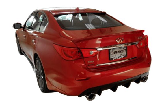 2014-17 Infiniti Q50 Rear Diffuser [Unpainted] - KB11222 Stillen Exterior Styling