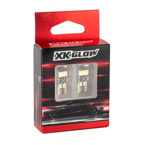 194 Amber LED Bulb Set by XK Glow - Error Free Ultra Bright 2PC