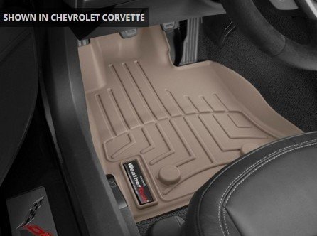 2014-2019 C7 Corvette WeatherTech Tan Floor Liners