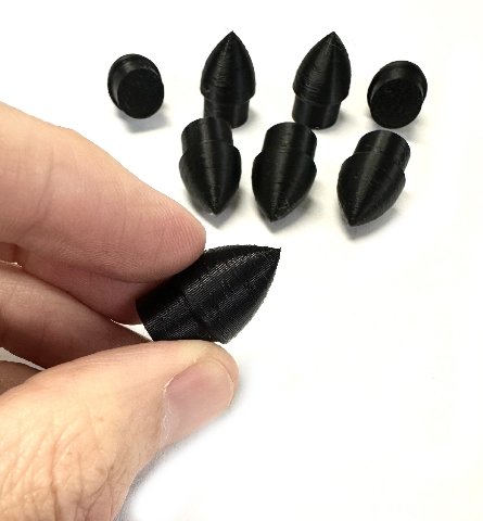1967-1977 C3 Corvette - Plastic Luggage Rack Tips Inserts Package - 8pcs