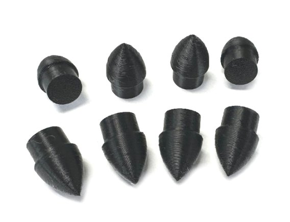 1967-1977 C3 Corvette - Plastic Luggage Rack Tips Inserts Package - 8pcs