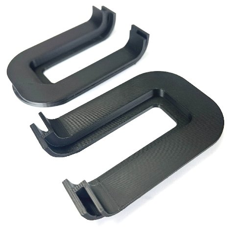1982 C3 Corvette Collectors Edition Rear Hatch Glass Hinge Bezels Set