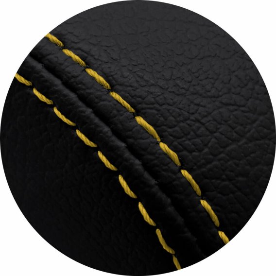 2016-2023 Camaro Console Lid Pull Over Armrest Cover Leather Yellow Stitch
