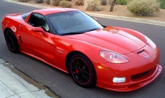 C6 Corvette  ZR1 Style Side Skirts Package Painted