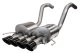Corsa 2015-2019 Chevrolet Corvette C7 Z06 6.2L 2.75in Xtreme Axle-Back w/ Dual NPP & Quad Black T...