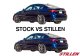 2018-2021 Infiniti Q50 Rear Diffuser - Matte Black - KB11241MB Stillen Exterior Styling