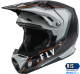 Fly Racing 2022 Adult Formula Carbon Axon Helmet (Black/Grey/Orange, Medium)