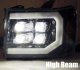 2007-2014 GMC Sierra 1500HD/2500/3500HD AlphaRex Nova-Series LED Projector Headlights Chrome