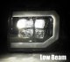 2007-2014 GMC Sierra 1500HD/2500/3500HD AlphaRex Nova-Series LED Projector Headlights Chrome