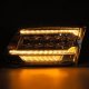 2009-2018 RAM 2500 AlphaRex LED Projector Headlights Plank Style with ACT Light and Sequential Si...