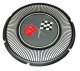 C2 1966 Corvette Gas Lid Emblem Black