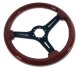 1968-1982 C3 Corvette Steering Wheel Mahogany and Black