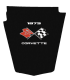 1973-1976 Corvette C3 Replacement Hood Liner w/Color Logo Emblem