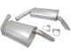 C3 1974-1979 Corvette Aluminized Hideaway Mufflers Dual Exhaust Pair 2 1/2Inch