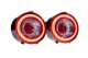 XB LED Tail Lights: Corvette C6 (05-13 / Red Lens / Set)