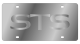 Cadillac STS Stainless Steel License Plate by Eurosport Daytona