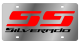 Chevrolet Silverado SS Stainless Steel License Plate Eurosport Daytona