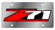 2005 Chevrolet Z-1971 Eurosport Daytona Stainless Steel License Plate
