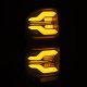 2014-2021 Toyota Tundra AlphaRex Luxx-Series LED Tail Lights Black with Activation Light and Sequ...