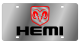 Dodge Hemi Stainless Steel License Plate by Eurosport Daytona