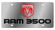 Dodge Ram 3500 Stainless Steel license Plate by Eurosport Daytona