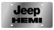 Eurosport Daytona Jeep HEMI Stainless Steel License Plate