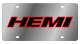 Dodge Hemi Stainless Steel License Plate by Eurosport Daytona