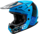 Fly Racing Adult Kinetic Rally Offroad Helmet (Blue/Black/White, Medium)