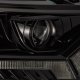 2019-2022 Ford Ranger AlphaRex Luxx-Series LED Projector Headlights Plank Style Black with Sequen...