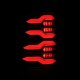 2009-2020 RAM 1500 2500 3500 AlphaRex Luxx-Series LED Tail Lights Alpha-Black