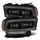 2019-2022 RAM 2500 AlphaRex LUXX-Series LED Projector Headlights Plank Style Black with Activatio...