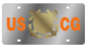 US Coast Guard Stainless Steel License Plate
