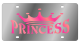 Princess Crown Stainless Steel License Plate Eurosport Daytona