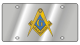 Eurosport Daytona Masonic Stainless Steel License Plate