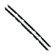 1981-88 Monte Carlo Inners Only Authentic Window Felts Whiskers Kit (2pcs)