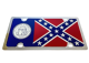 Old Georgia State Flag Stainless Steel License Plate