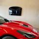 2005-2025 Corvette C6-C8 Melrose T-Top Deluxe Wall Mounted Roof Storage Rack With Flags