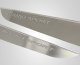 2010-2013 Corvette C6 Door Guards With Grand Sport Inlay 2pc - Brushed Stainless, Choose Color