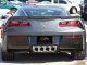 C7 Corvette Brushed Exhaust Filler Panel for Standard Exhaust 052015