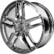 2014-2019 Corvette C7 Performance Replicas Z51 Style Split Spoke Chrome Wheel Rim 20x10" (Rear)