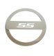 2016-2023 Camaro Polished Stainless Fuel Door Cover With SS Logo